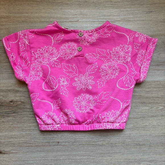 Jessica Simpson Matching Set Jogging Suit Pink White Size 3T Like New - Picture 5 of 6